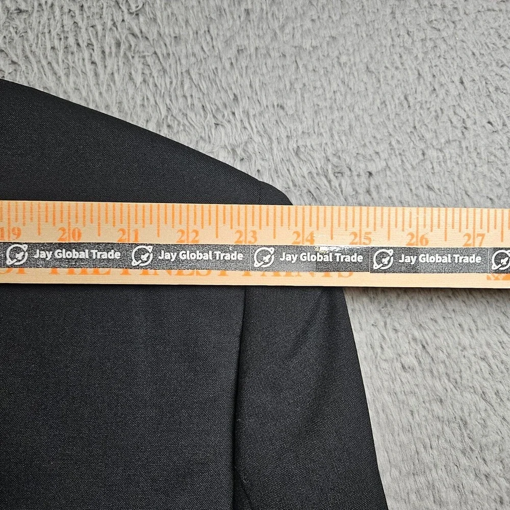 Linea Uomo 54L 2PC Tuxedo Men Pants 50 x 28 Wool‎ Black